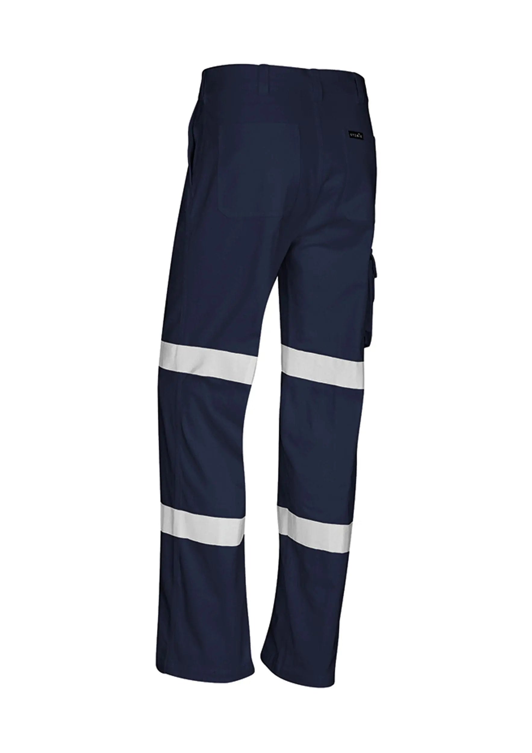 Mens Bio Motion Taped Pant (Stout) ZP920S Work Wear Syzmik Navy only 87S